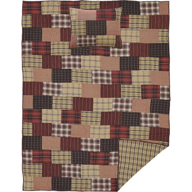 Wyatt Twin Quilt Set; 1-Quilt 68Wx86L w/1 Sham 21x27 VHC Brands - The Fox Decor